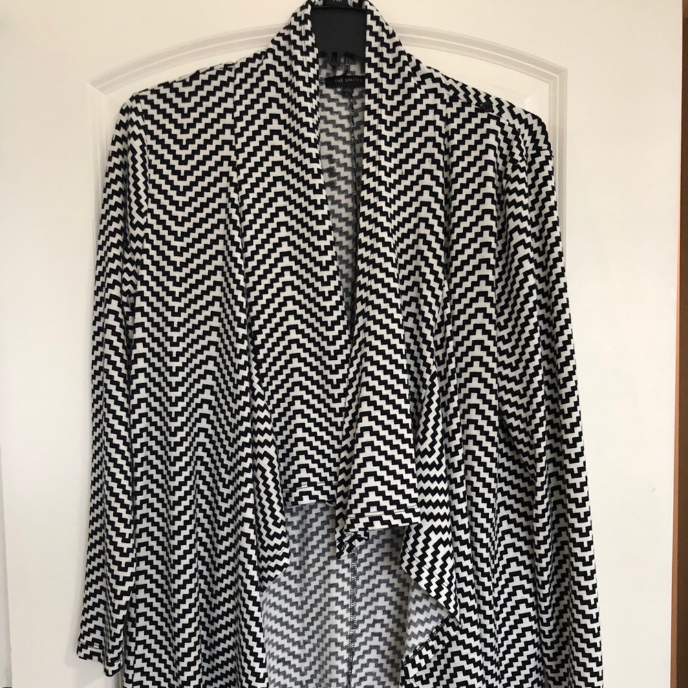 The Limited black/white cardigan